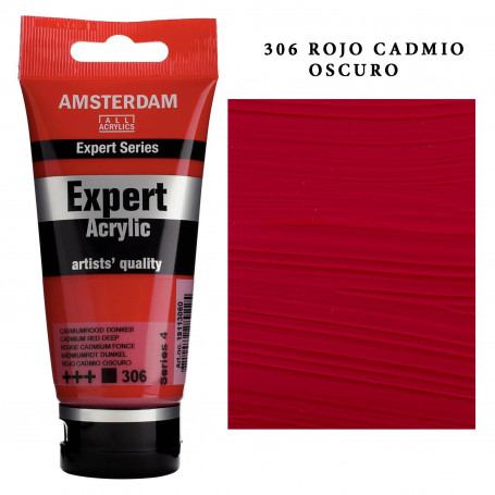 Acrílico Amsterdam Expert Series Amarillos Rojos y Malvas 306 Rojo Cadmio Oscuro Serie 4
