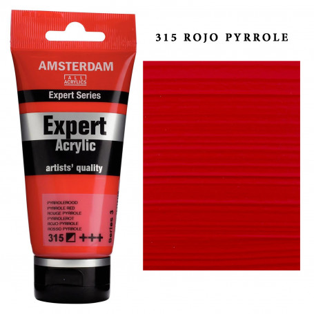 Acrílico Amsterdam Expert Series Amarillos Rojos y Malvas 315 Rojo Pyrrole Serie 3