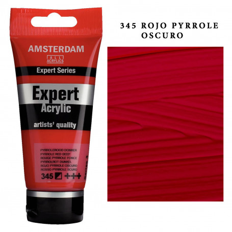Acrílico Amsterdam Expert Series Amarillos Rojos y Malvas 345 Rojo Pyrrole Oscuro Serie 3