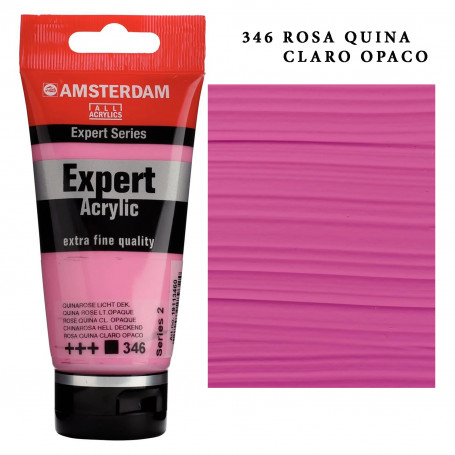 Acrílico Amsterdam Expert Series Amarillos Rojos y Malvas 346 Rosa Quinacridona Claro Opaco Serie 2