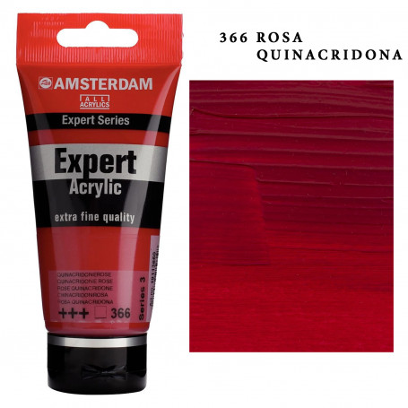 Acrílico Amsterdam Expert Series Amarillos Rojos y Malvas 366 Rosa Quinacridona Serie 3