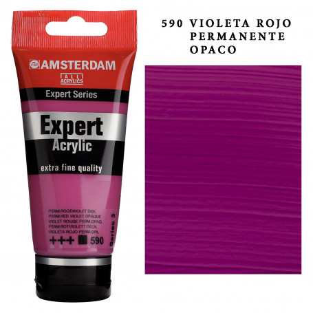 Acrílico Amsterdam Expert Series Amarillos Rojos y Malvas 590 Violeta Rojo Permanente Opaco Serie 3