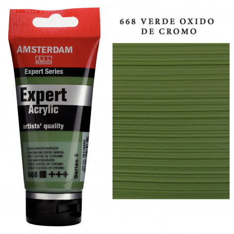 Acrílico Amsterdam Expert Series Azules y Verdes 668 Verde Óxido de Cromo Serie 3