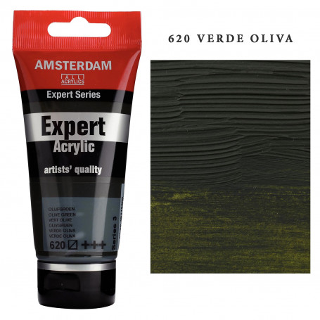 Acrílico Amsterdam Expert Series Azules y Verdes 620 Verde Oliva Serie 3