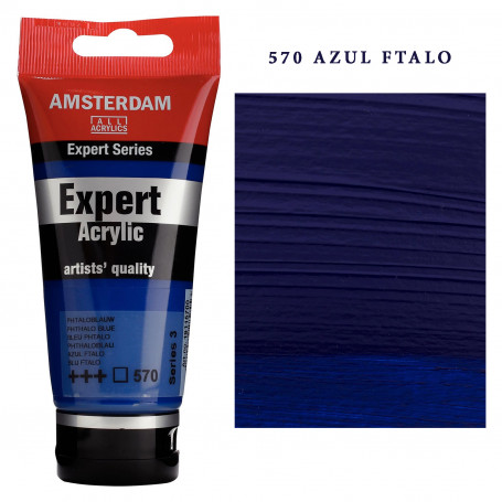 Acrílico Amsterdam Expert Series Azules y Verdes 570 Azul Ftalo Serie 3