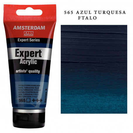 Acrílico Amsterdam Expert Series Azules y Verdes 565 Azul Turquesa Ftalo Serie 3
