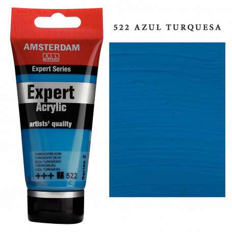 Acrílico Amsterdam Expert Series Azules y Verdes 522 Azul Turquesa Serie 2