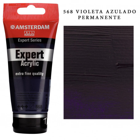 Acrílico Amsterdam Expert Series Azules y Verdes 568 Violeta Azulado Permanente Serie 3