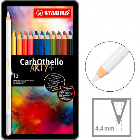 Lápiz Profesional Para Dibujo Stabilo Othello 12 Piezas