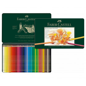 Caja Metal 36 Colores Pinturas Polychromos Faber Castell