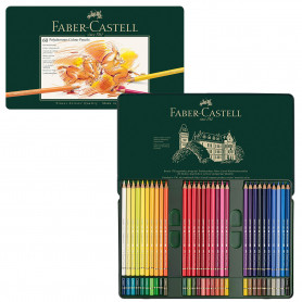 Caja Metal 60 Colores Pinturas Polychromos Faber Castell