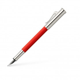 Estilográfica Guilloche Indian Red Graf Von Faber Castell