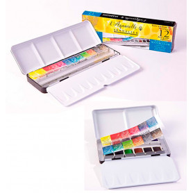 Caja Acuarela Medias Pastillas Aquarelle Sennelier