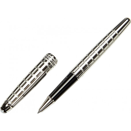 Rollerball Solitaire Classique Platinado Facetado Montblanc