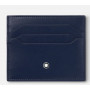 Portatarjetas para 6 tarjetas piel Azul Meisterstück Montblanc