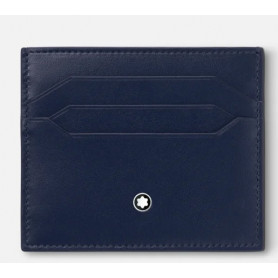 Portatarjetas para 6 tarjetas piel Azul Meisterstück Montblanc