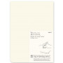 Bloc de hojas de papel A4 MD encolado en L Blanco Midori