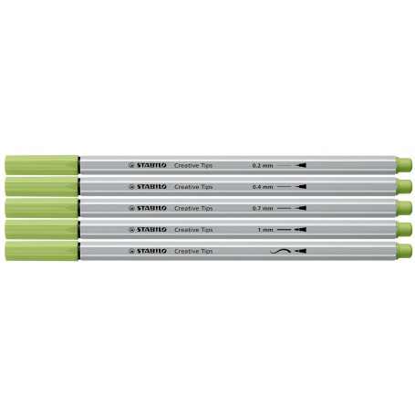 Estuche Metal Pastel 30 unidades - diferentes puntas