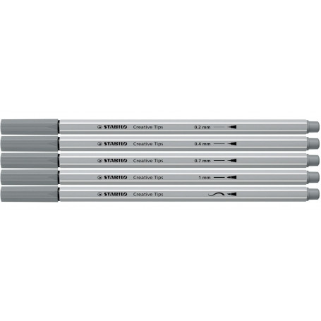 Estuche de Cartón Creative Typs Arty diferentes puntas