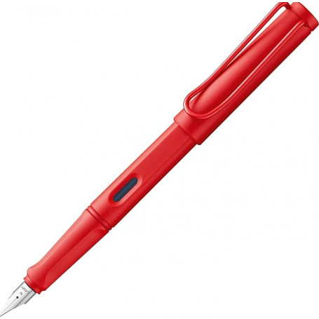 Pluma Safari Roja M Lamy Clip Metálico