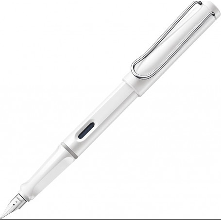 Pluma Safari Blanca M Lamy Clip Metálico