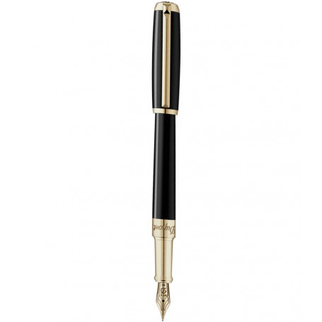 Estilográfica Elysee Linea D Negra Oro Dupont