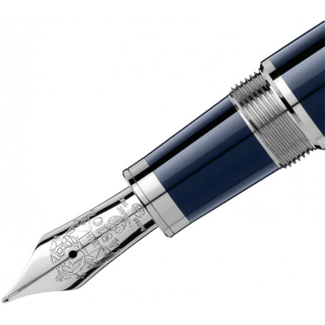 Estilográfica JF Kenedy Ed. Esp. Montblanc Resina Azul
