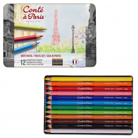 Set 12 Lápices Pastel Conté a Paris