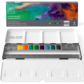 Estuche Acuarela 8 Medias Pastillas Revival Collection Winsor & Newton