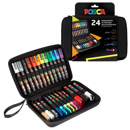  Maleta Premium Rotuladores Posca 24 Piezas