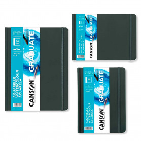 Cuaderno Acuarela 250gr/m2 Grano Fino Graduate Canson