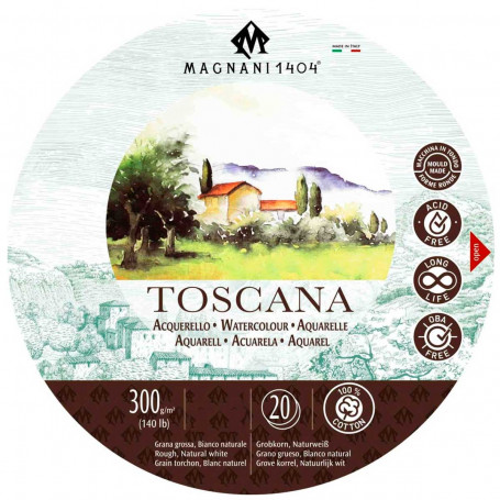 Bloc Redondo 300 gr/m2 Grano Grueso Toscana Magnani 1404