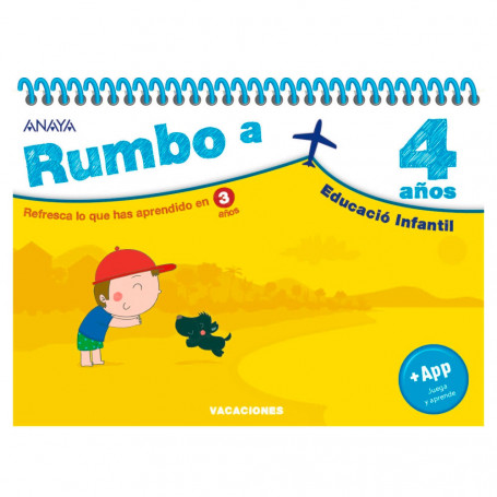 Cuaderno de Vacaciones Rumbo a… Editorial Anaya Educación Infantil 3 años