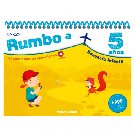 Cuaderno de Vacaciones Rumbo a… Editorial Anaya Educación Infantil 4 años