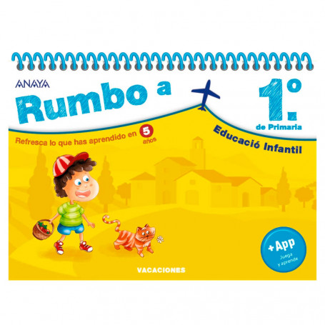 Cuaderno de Vacaciones Rumbo a… Editorial Anaya Educación Infantil 5 años