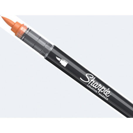 Rotulador punta Pincel Naranja Sharpie