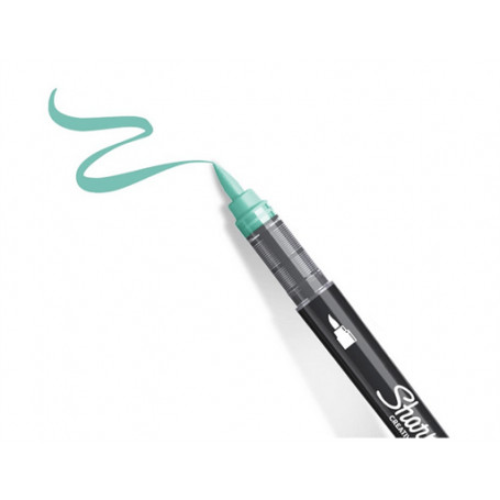 Rotulador punta Pincel Verde Agua Sharpie