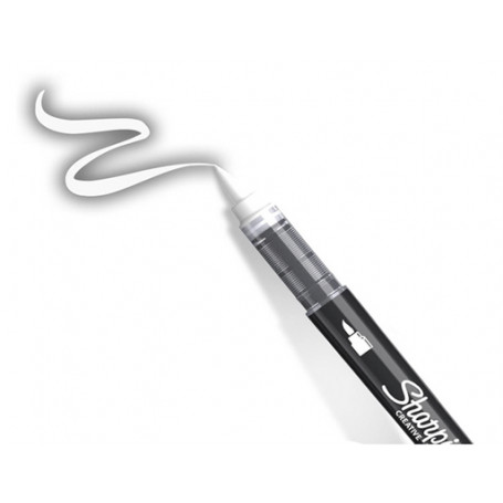 Rotulador punta Pincel Blanco Sharpie