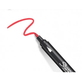 Rotulador Acrilico Rojo Punta Redonda Sharpie