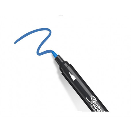 Rotulador Acrilico Azul Punta Redonda Sharpie
