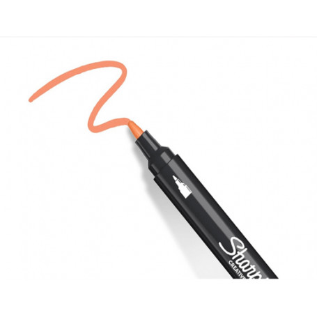 Rotulador Acrilico Naranja Punta Redonda Sharpie