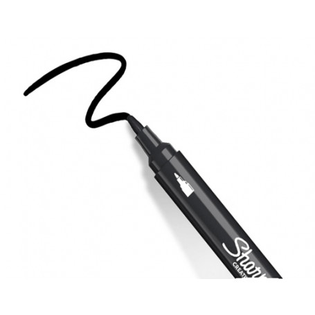 Rotulador Acrilico Negro Punta Redonda Sharpie