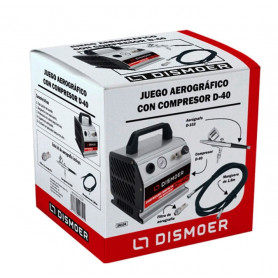 Juego Aerográfico con Compresor con Regulador Dismoer