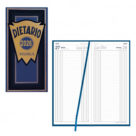 Dietario 2/3 Myrga 2026 Azul