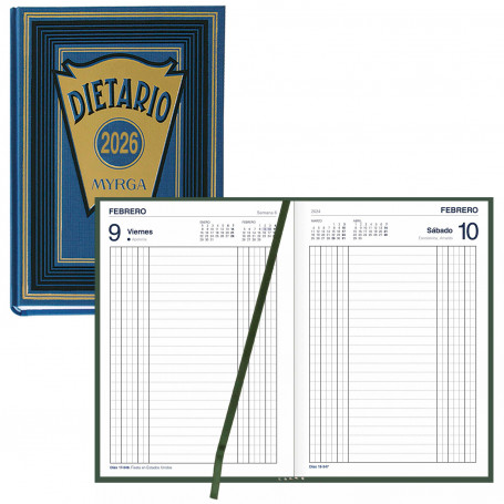 Dietario Octavo Myrga 2026 Azul