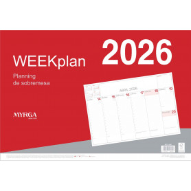 Weekplan Planning Semanal de Sobremesa Myrga 2026