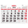 Calendario Mensual 30 x 21 cm Myrga 2026