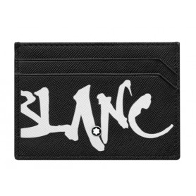 Tarjetero de Caligrafia Sartorial Negro Montblanc