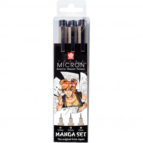 Set Rotuladores Manga Pigma Micron Sakura