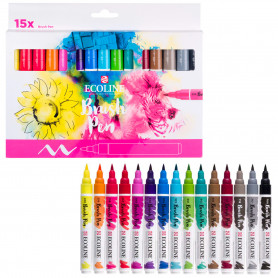 Ecoline Brushpen Set 15 Colores